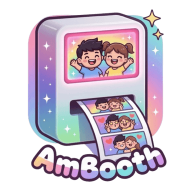 AmBooth: Receipt Photobooth logo